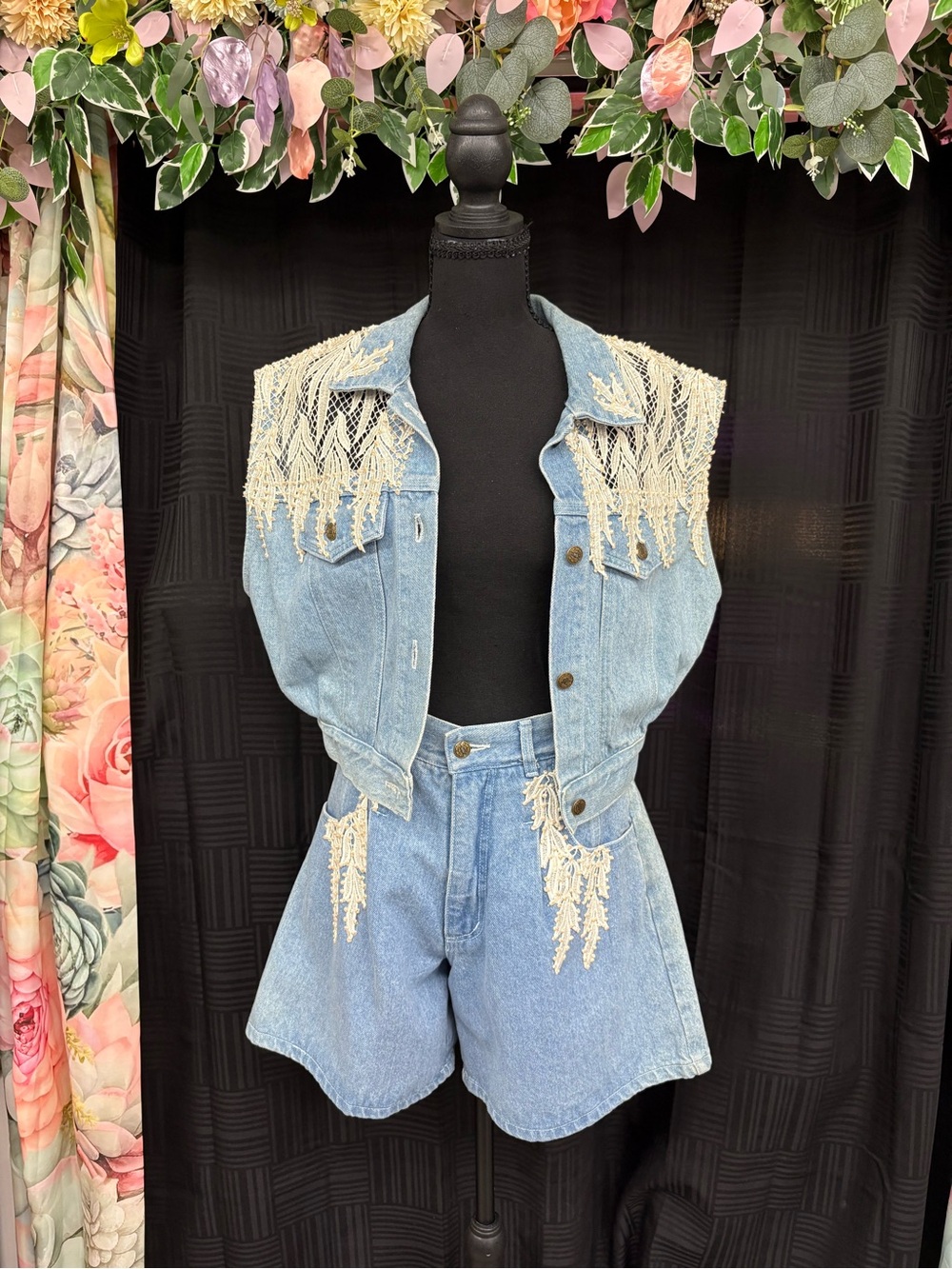 Vintage Caché Denim Two-Piece Set medium